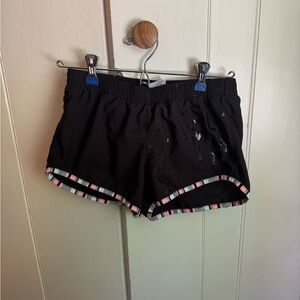 Black Summit Shorts with Multicolor Trim